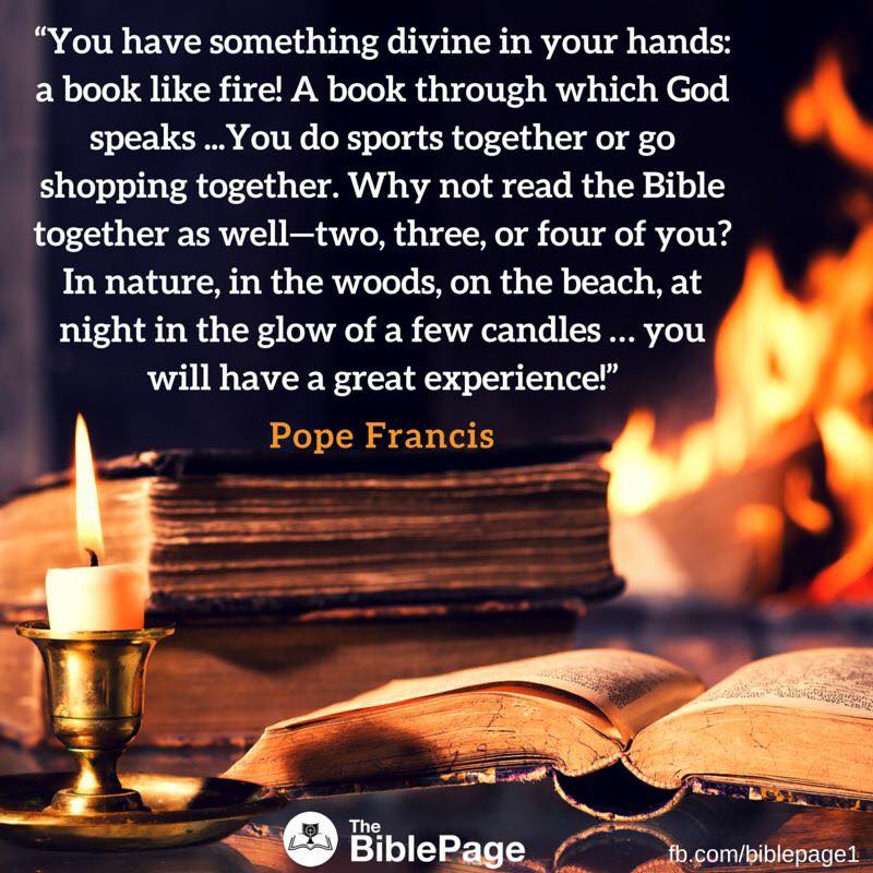 Wise Words on Wednesday: Pope Francis on the Bible ...