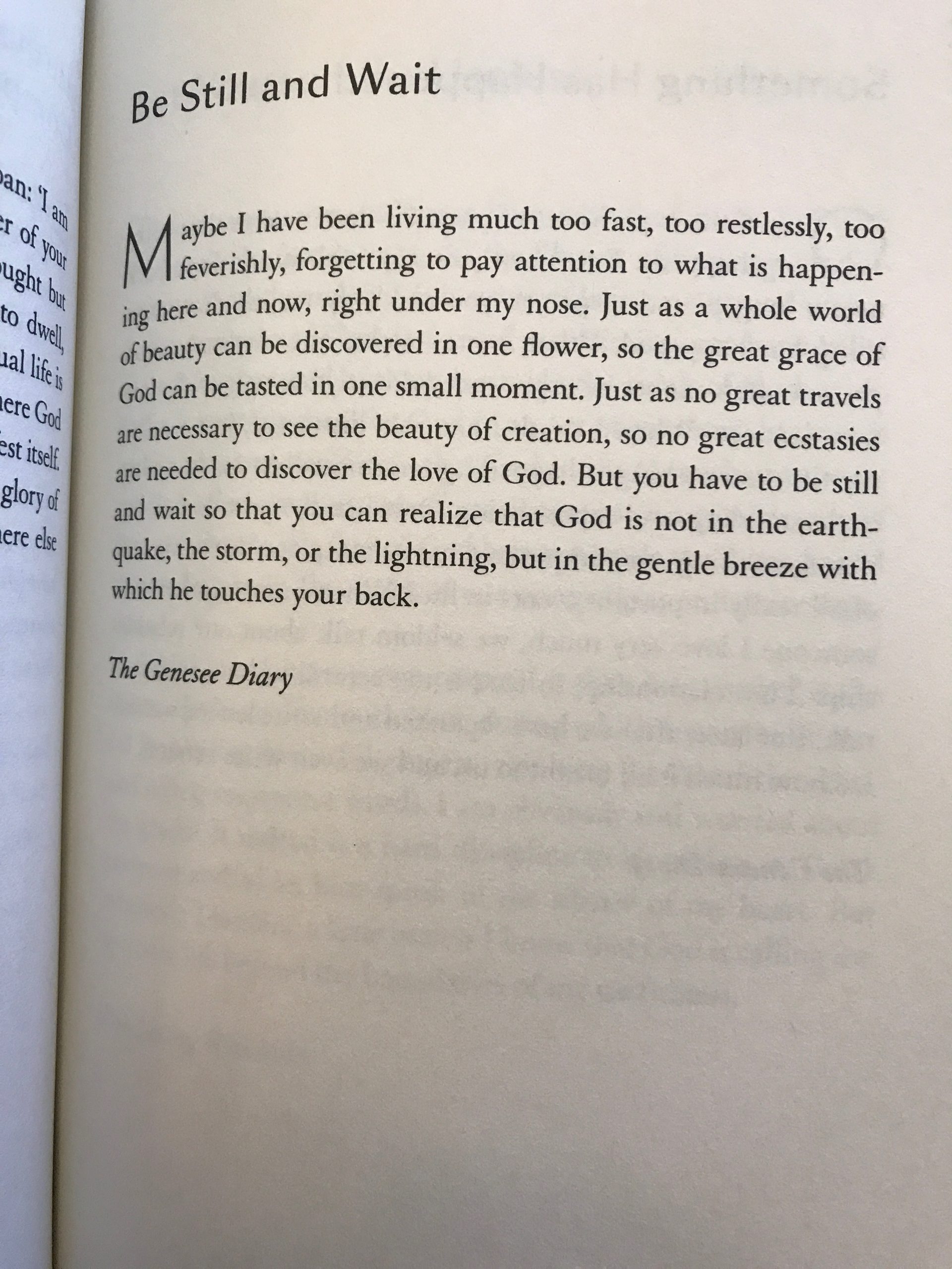 Be Still – Restless Pilgrim